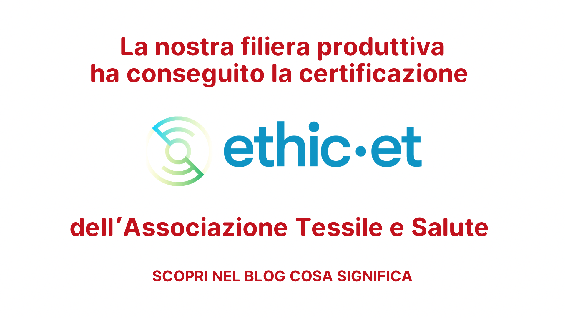 CERTIFICAZIONE ETHIC-ET
