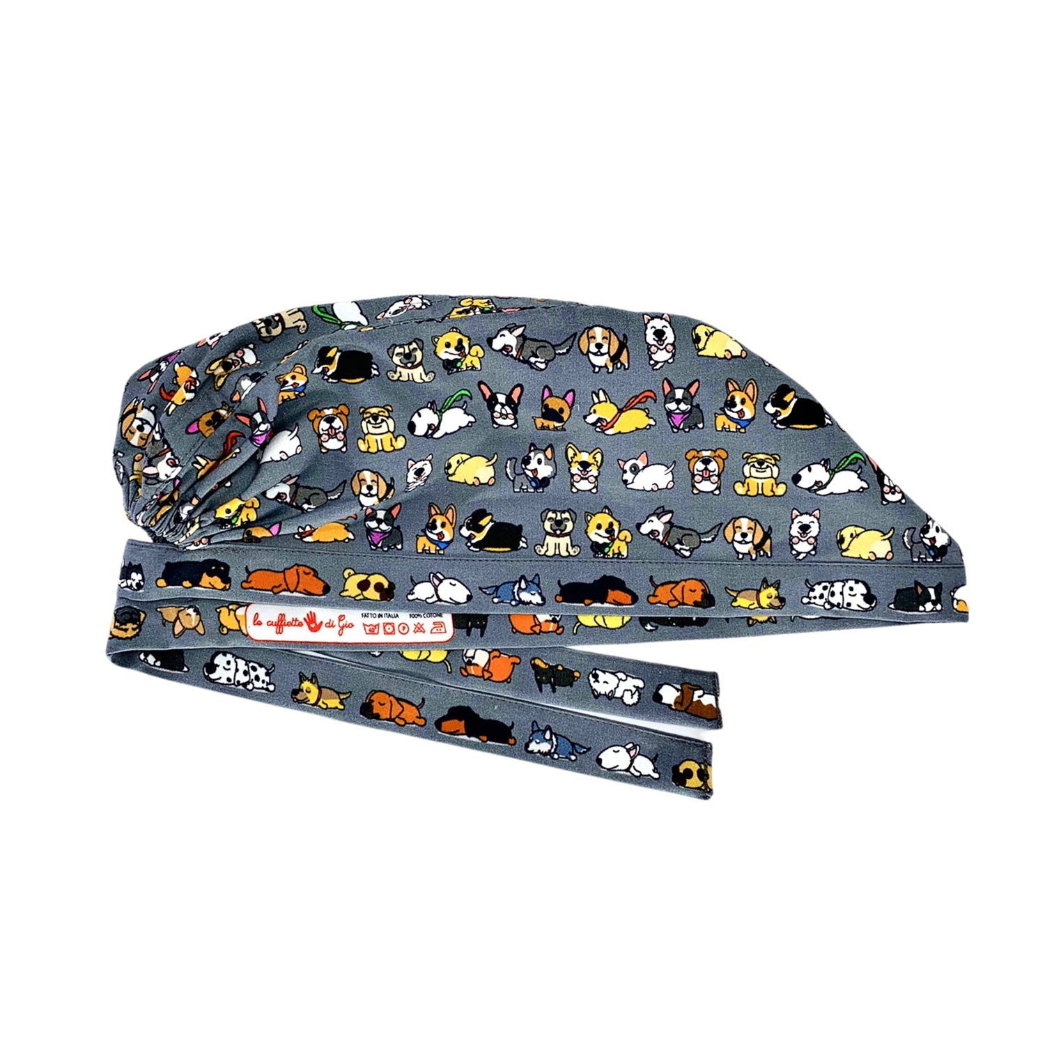 Tanti deliziosi cagnolini si rincorrono, dormono e fanno le smorfie! Irresistibili! Sfondo grigio