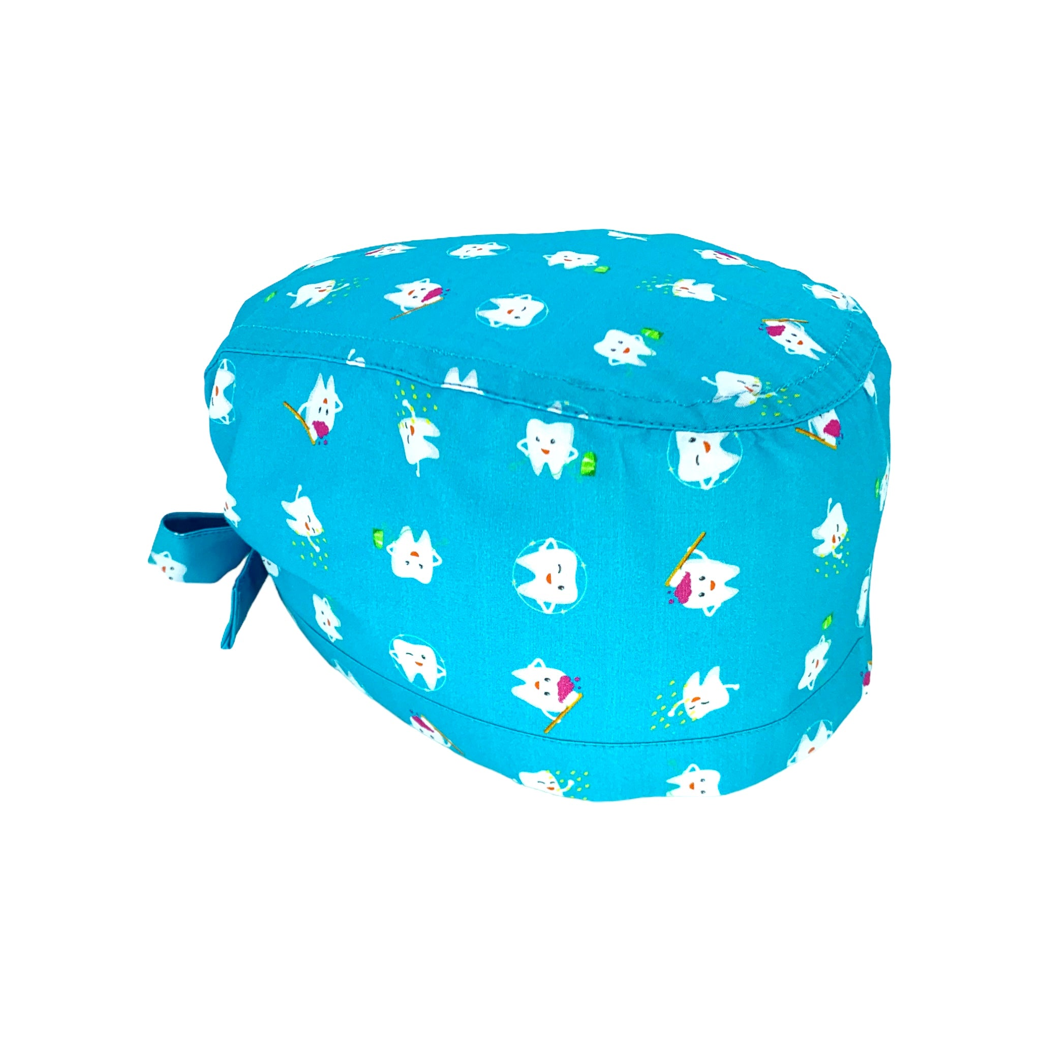 Una simpatica fantasia per dentisti e igienisti dentali, classica e sobria, con tanti piccoli denti che promuovono una corretta igiene orale. Il colore rimane protagonista, qui sfondo azzurro intenso