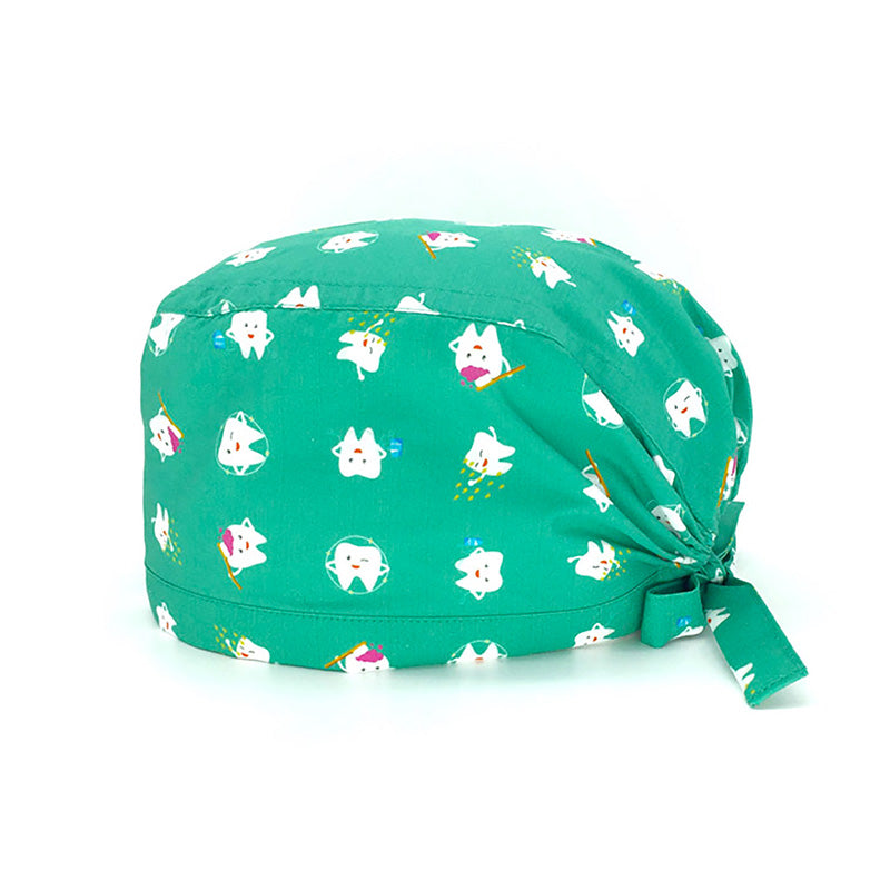 Una simpatica fantasia per dentisti e igienisti dentali, classica e sobria, con tanti piccoli denti che promuovono una corretta igiene orale. Il colore rimane protagonista, qui sfondo verde chirurgico