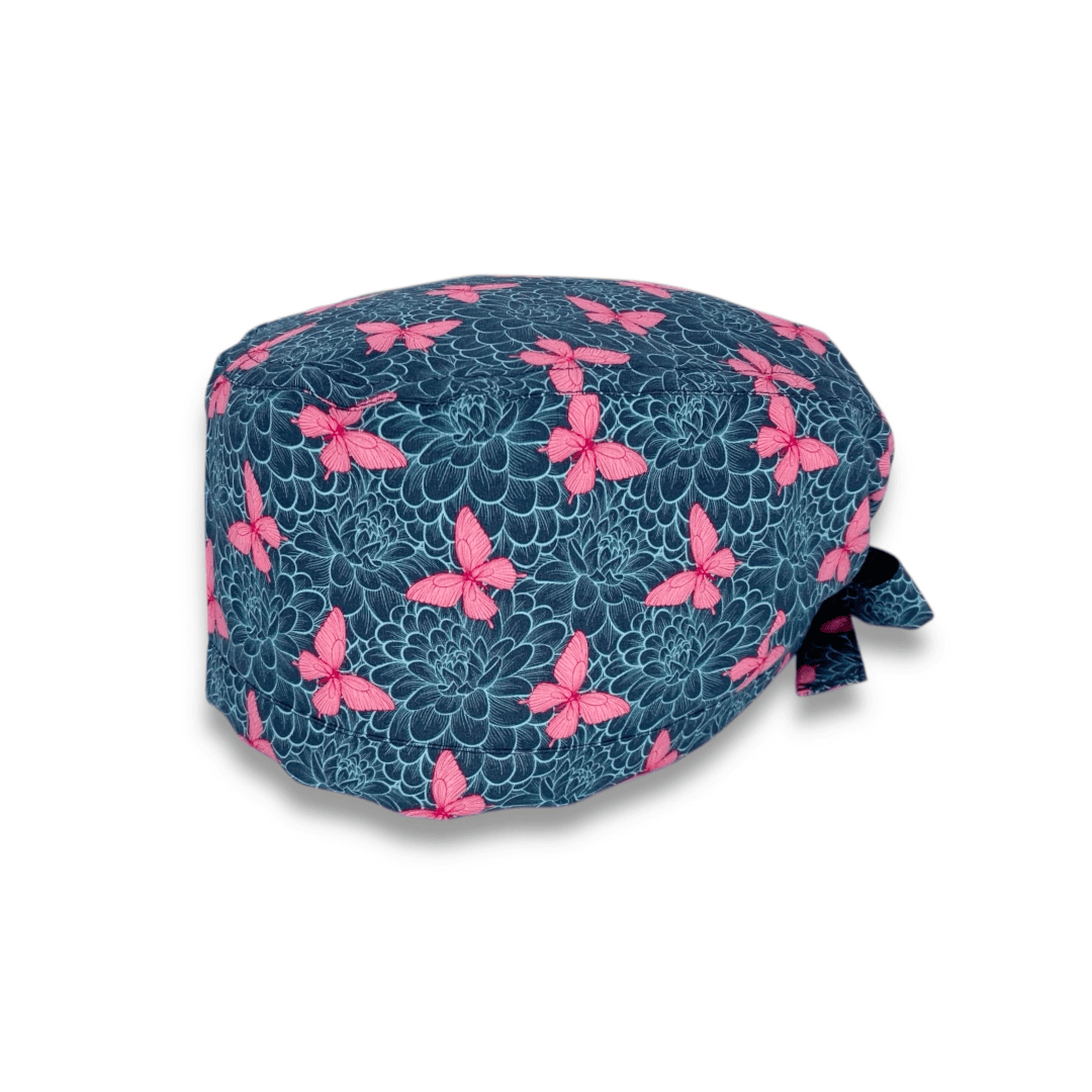 Cuffietta Chirurgica "Farfalle su dalie"