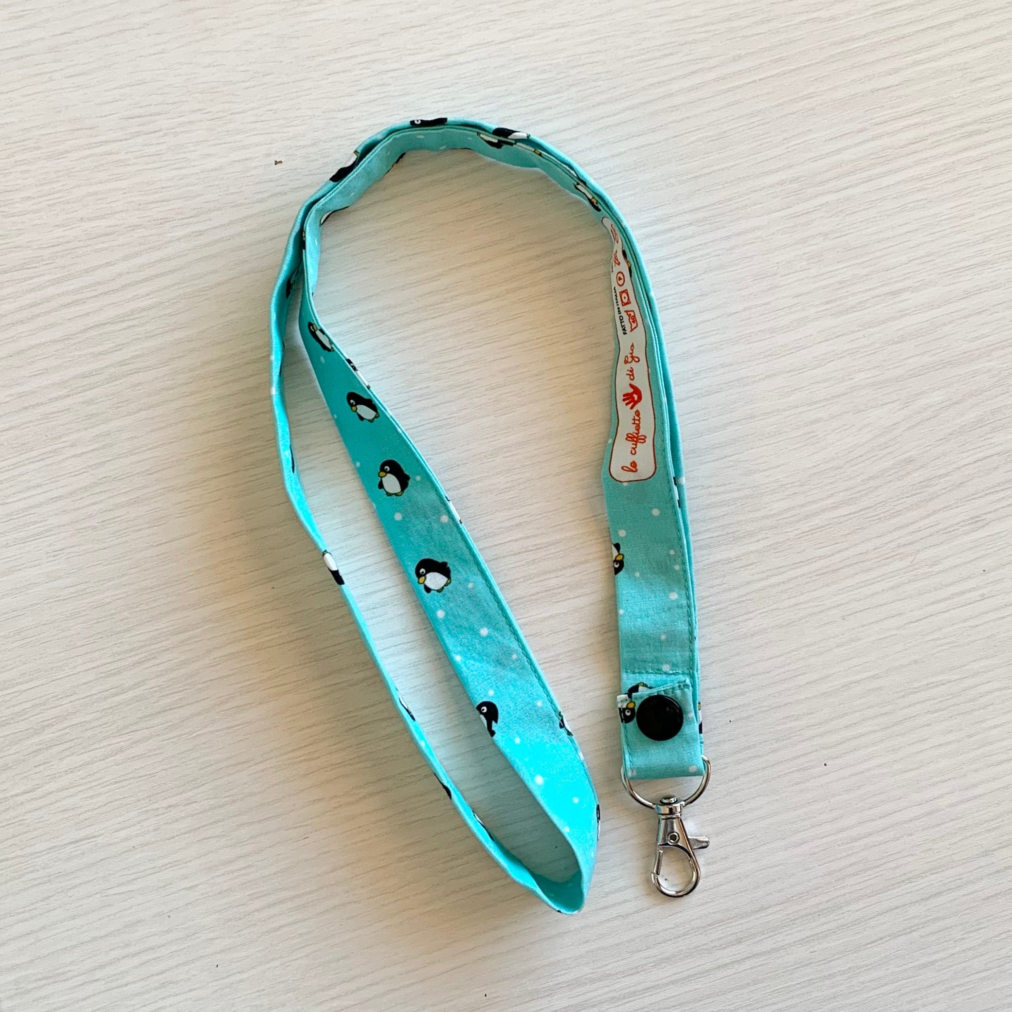 Laccetto portabadge "Mini pinguini"