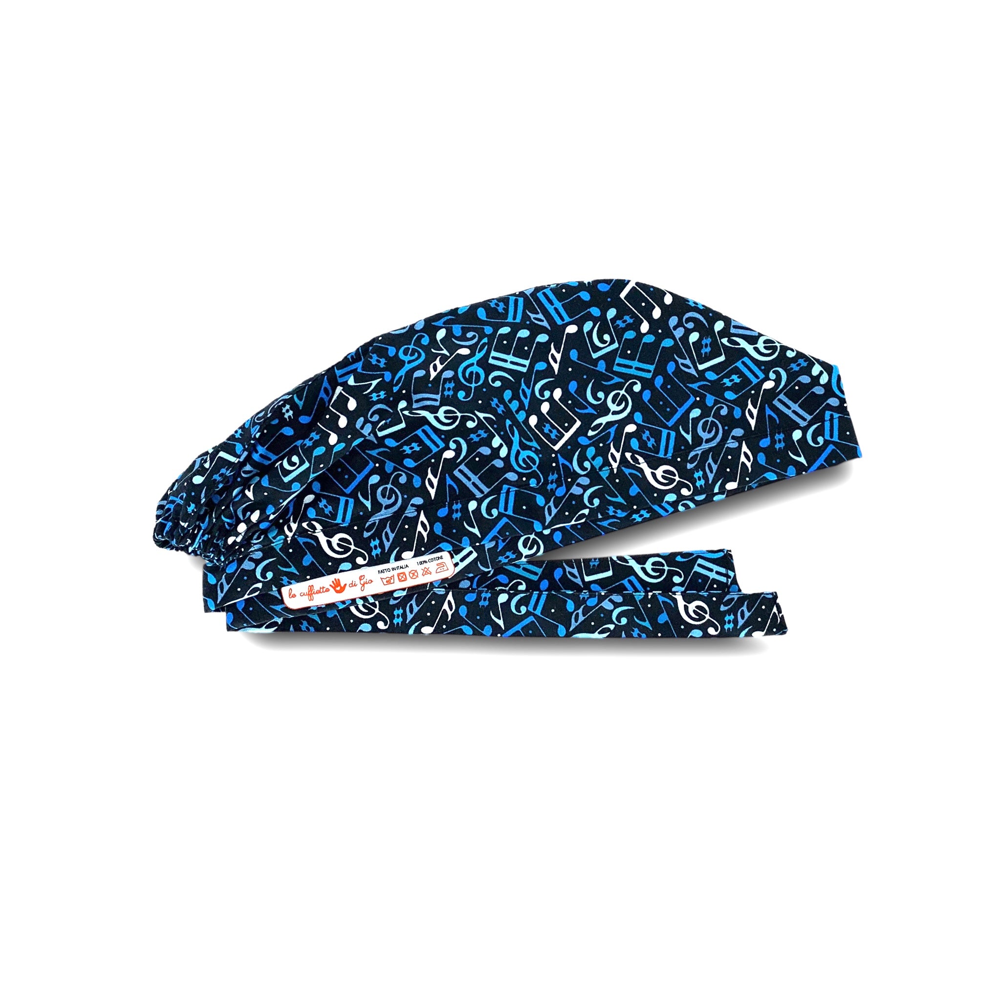 Diverse sfumature di blu dipingono mille note che si intrecciano in questa cuffietta che vuole omaggiare il re del jazz Miles Davis e il suo iconico album del 1959.