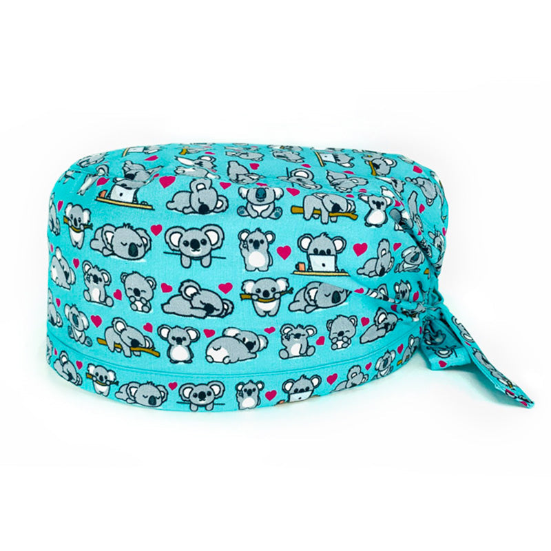 Un bestseller assoluto! Mille tenerissimi koala grigi e cuoricini magenta si sposano alla perfezione con l'azzurrro di sfondo che abbiamo scelto per illuminare il tuo outfit lavorativo