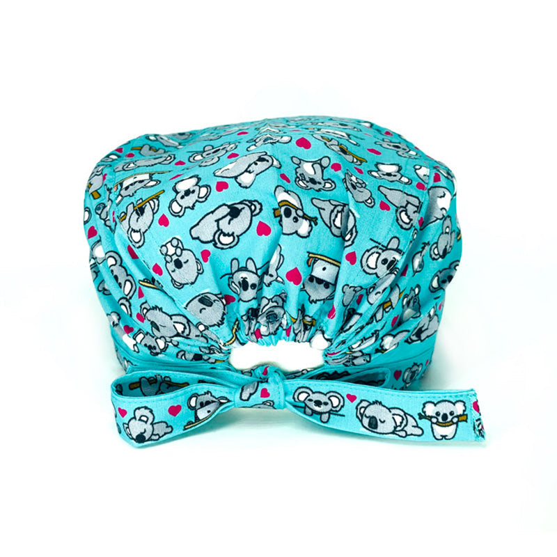 Un bestseller assoluto! Mille tenerissimi koala grigi e cuoricini magenta si sposano alla perfezione con l'azzurrro di sfondo che abbiamo scelto per illuminare il tuo outfit lavorativo