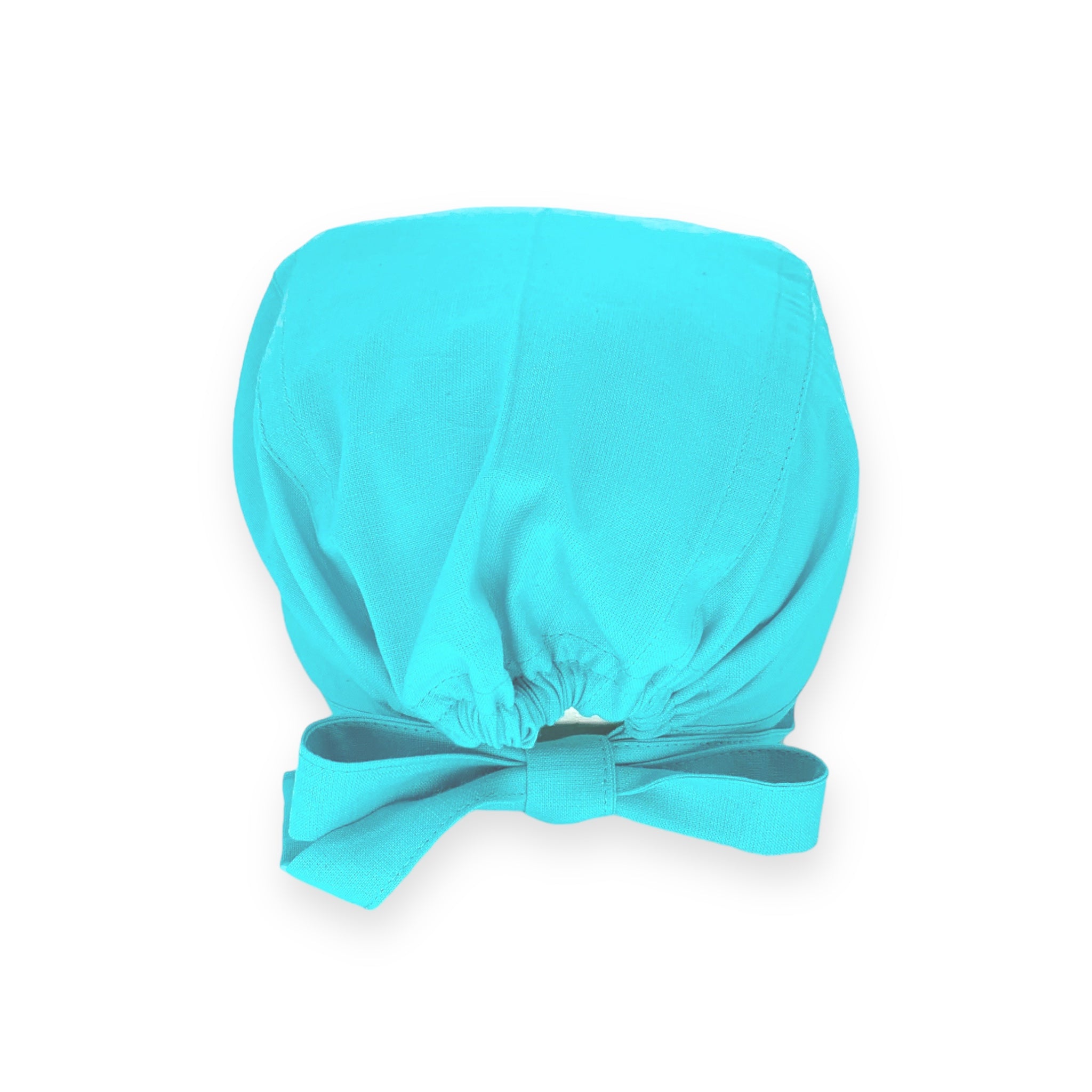 Cuffietta chirurgica tinta unita color acqua