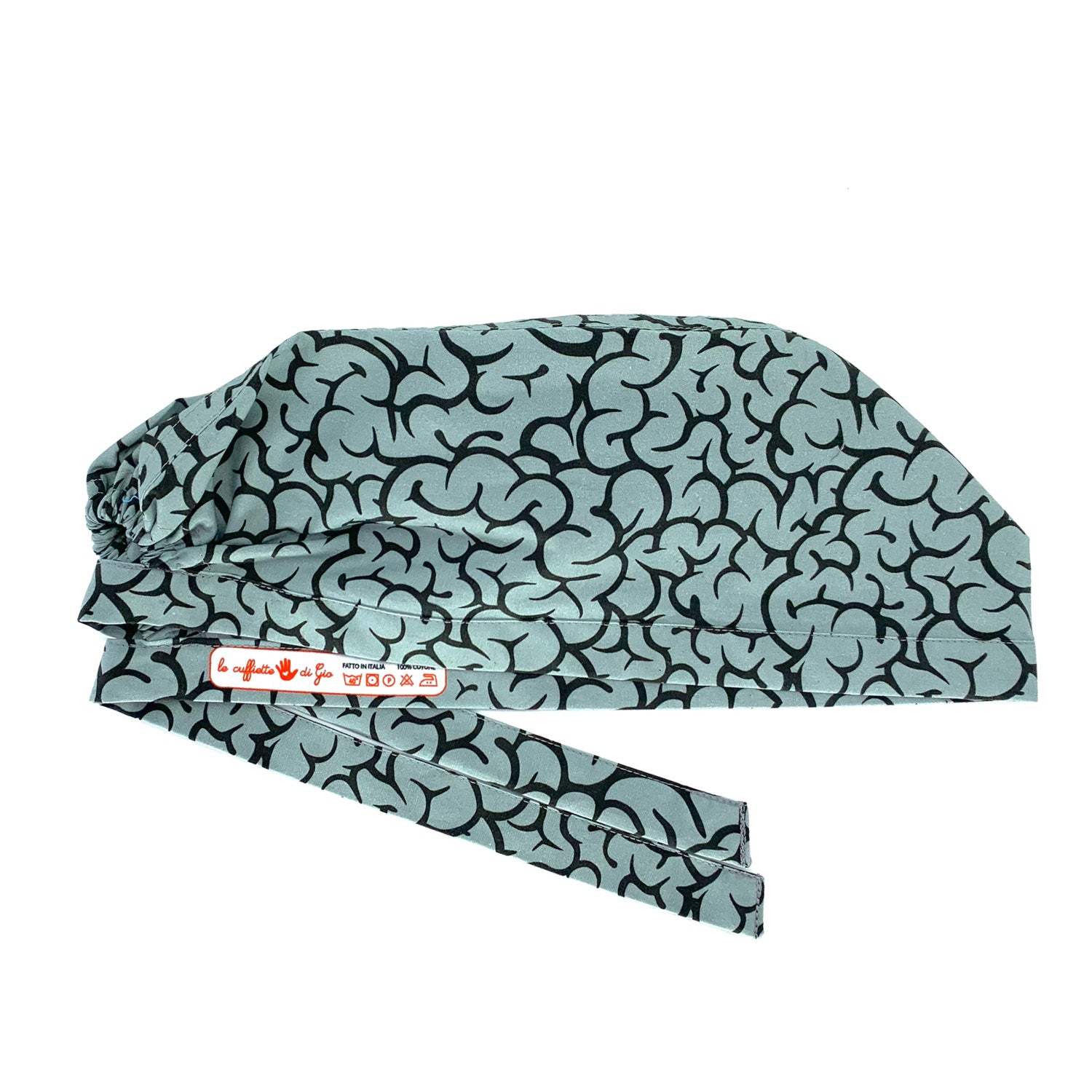 Una riproduzione delle rugosità della corteccia cerebrale, SFONDO GRIGIO CHIARO