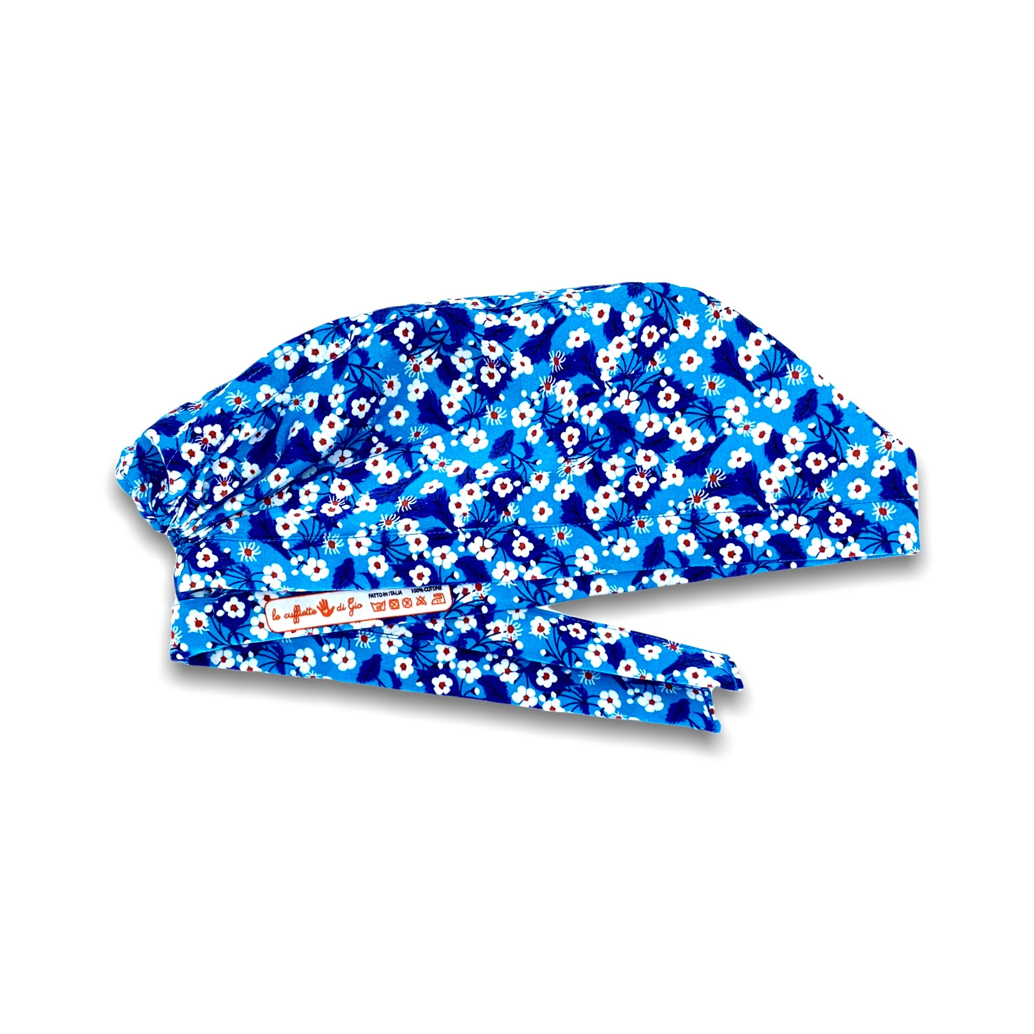 Cuffietta chirurgica "Fiori bianchi"