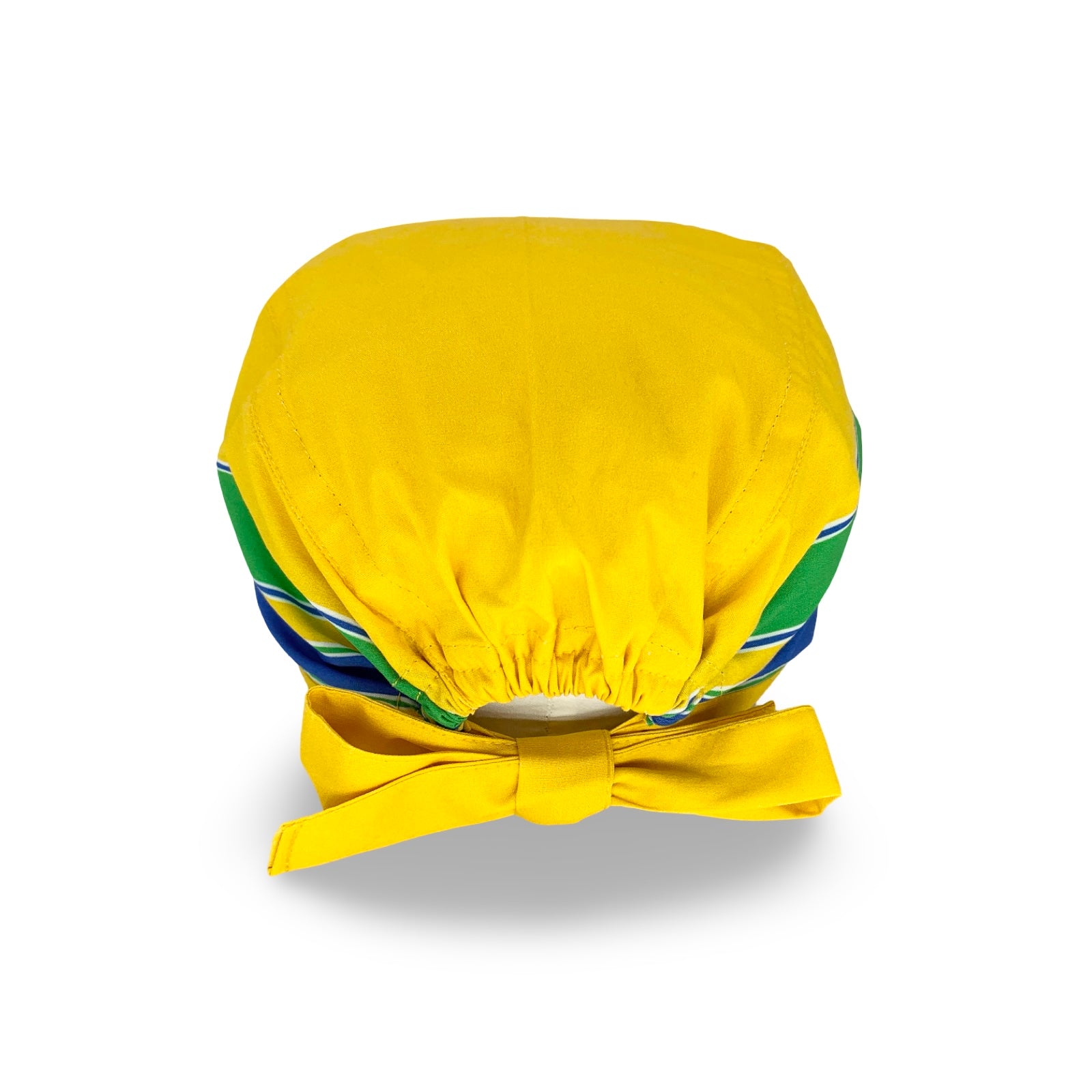 La cuffia chirurgica che riproduce il casco del mitico Ayrton Senna