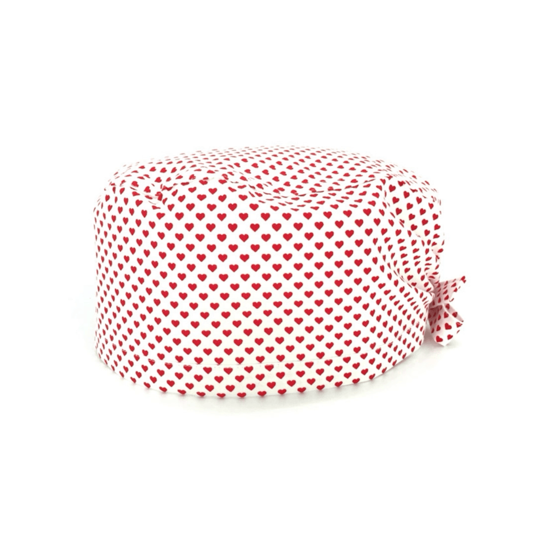 Piccoli cuoricini come pois su base blu, bianco o magenta. Semplice ed elegante.