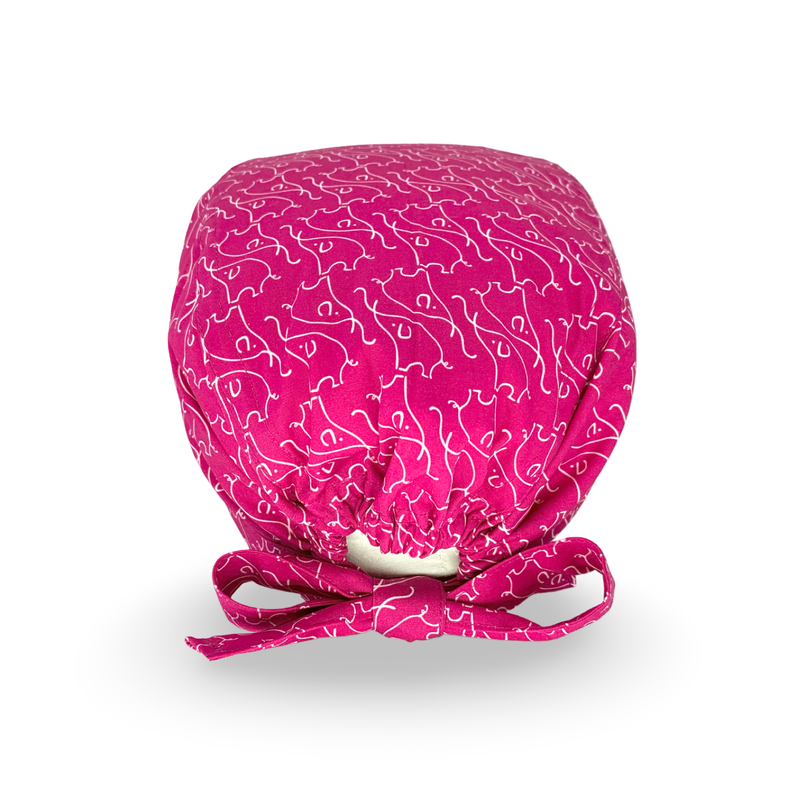 Un pattern raffinato creato da un disegno di Picasso rappresentante un elefante stilizzato, su sfondo magenta.
L'elefante con la proboscide all'insù è simbolo di fortuna, questa cuffia si presta benissimo ad essere un regalo ideale: raffinato e portafortuna.