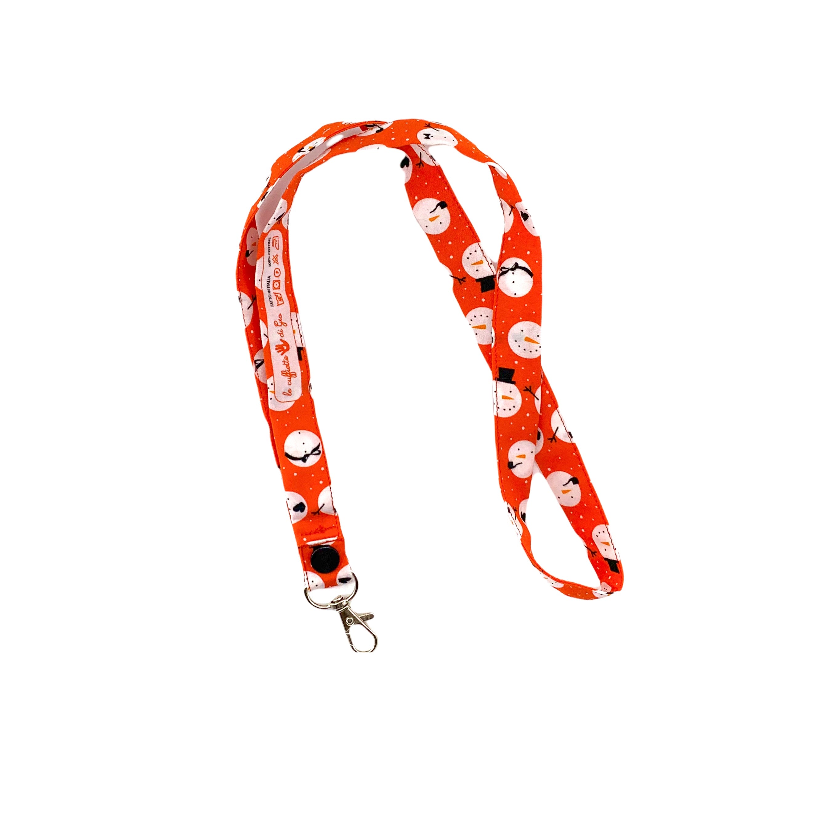 Laccetto portabadge "Pupazzi di neve"